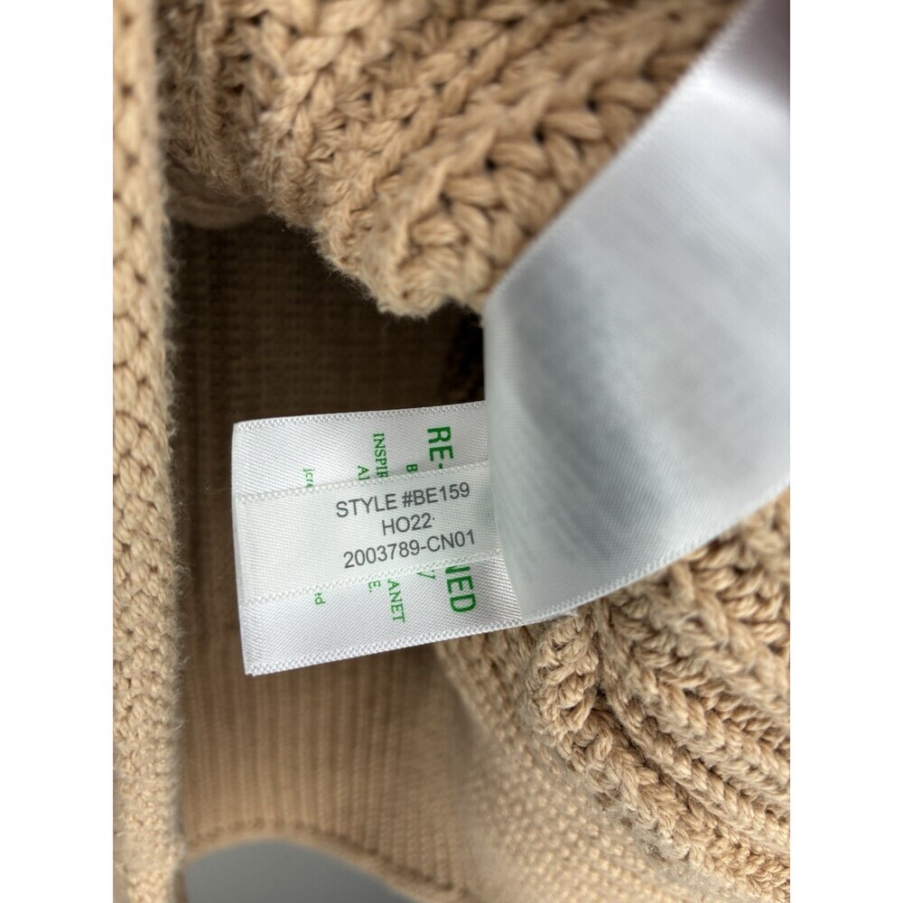 J Crew Relaxed Rollneck Sweater in Sandy Beach Tan Women's Size Medium - Picture 5 of 8